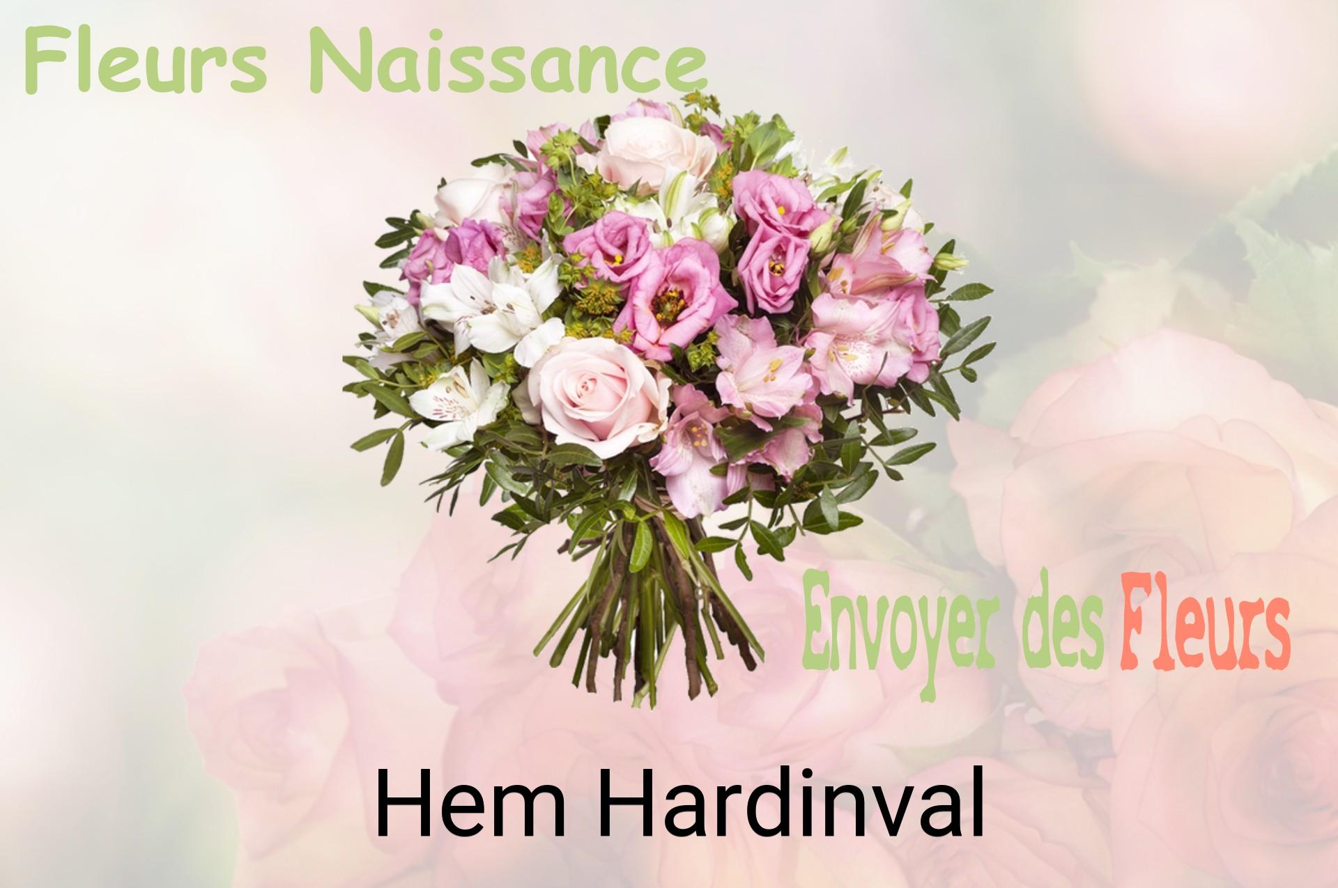 Bouquet de fleurs de naissance livré à Hem-Hardinval